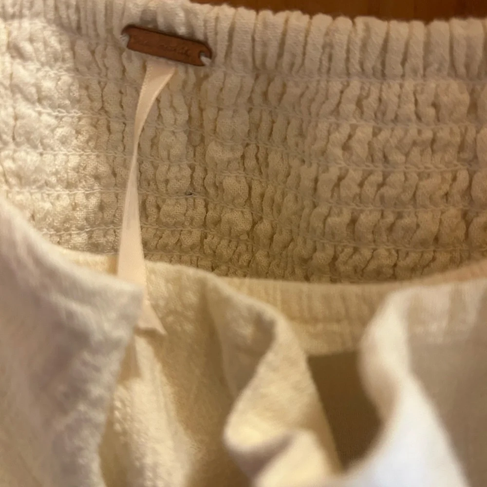 Free People “Cute like the Coast” Mini dress in Ivory NEW Size XL